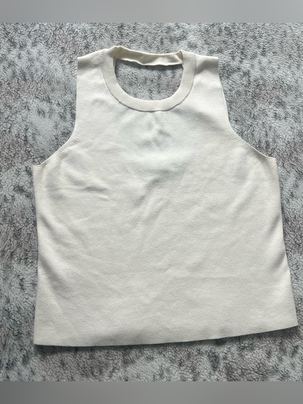 Banana Republic Cream Knit Sleeveless Tank